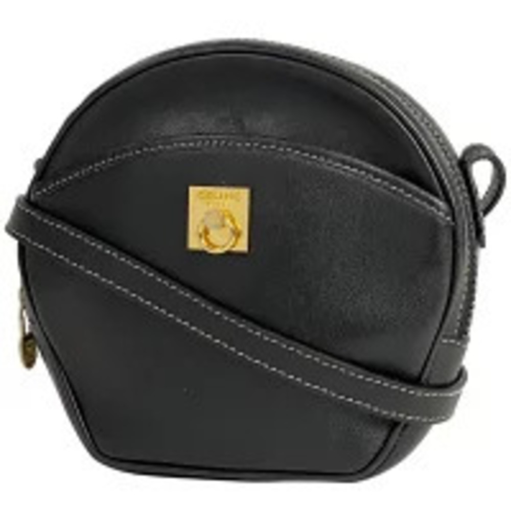 Celine shoulder bag leather black